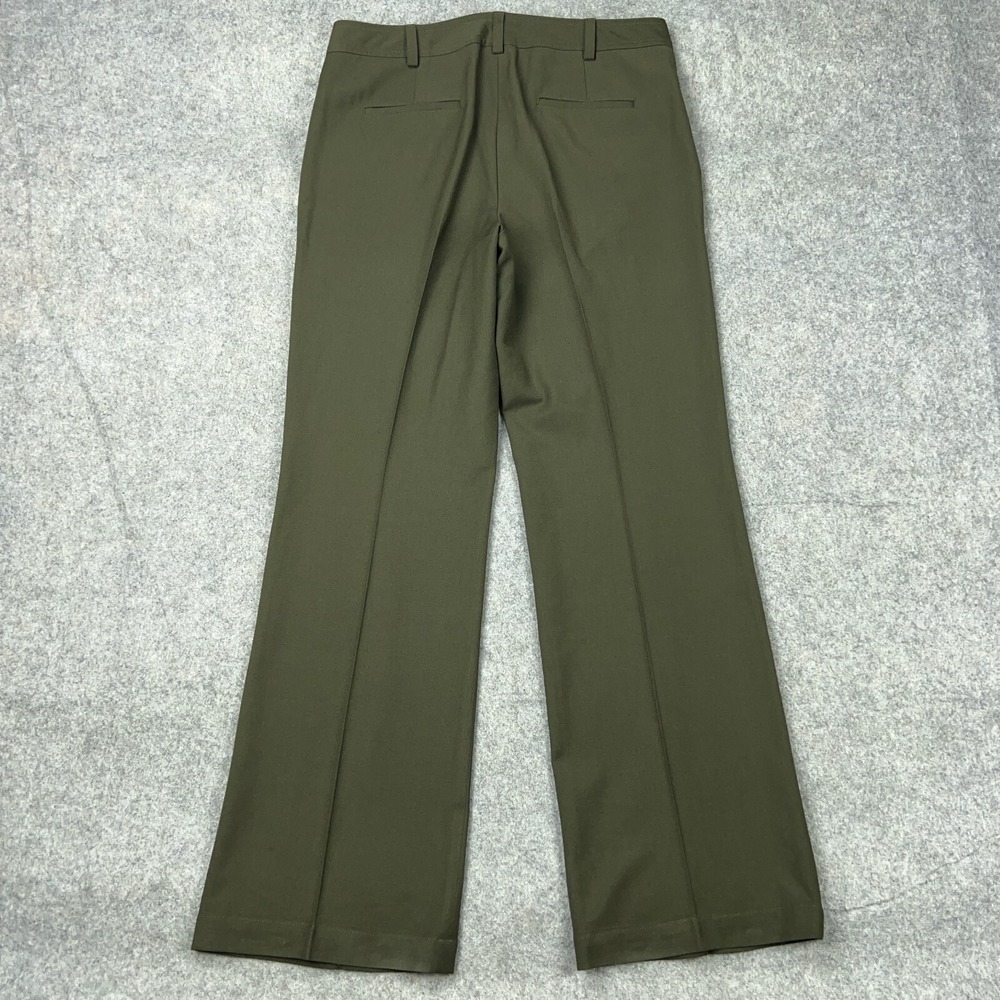 Olive Green Wide-Leg Women's Trousers - Picture 7 of 13